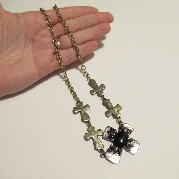 Multi Crosses Necklace - Picture 6 of 8